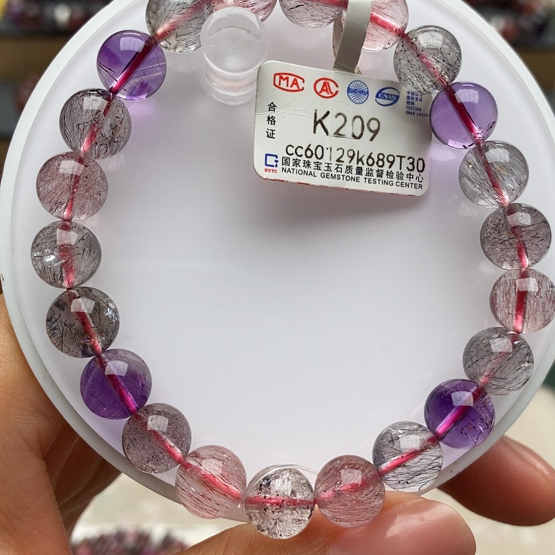 水晶手链未镶嵌K209仙女超七8.8