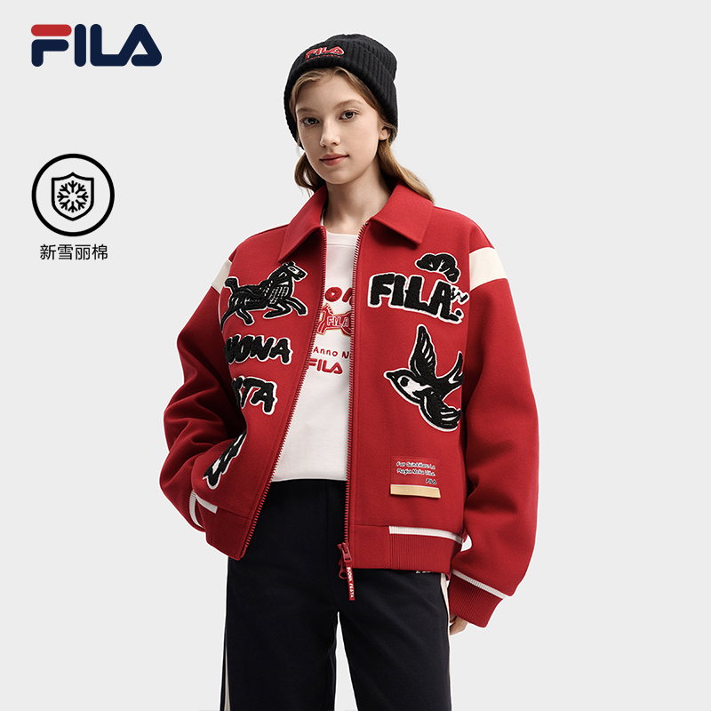 FILA斐乐【新年限定】春季新款情侣时尚保暖运动百搭休闲棉服外套