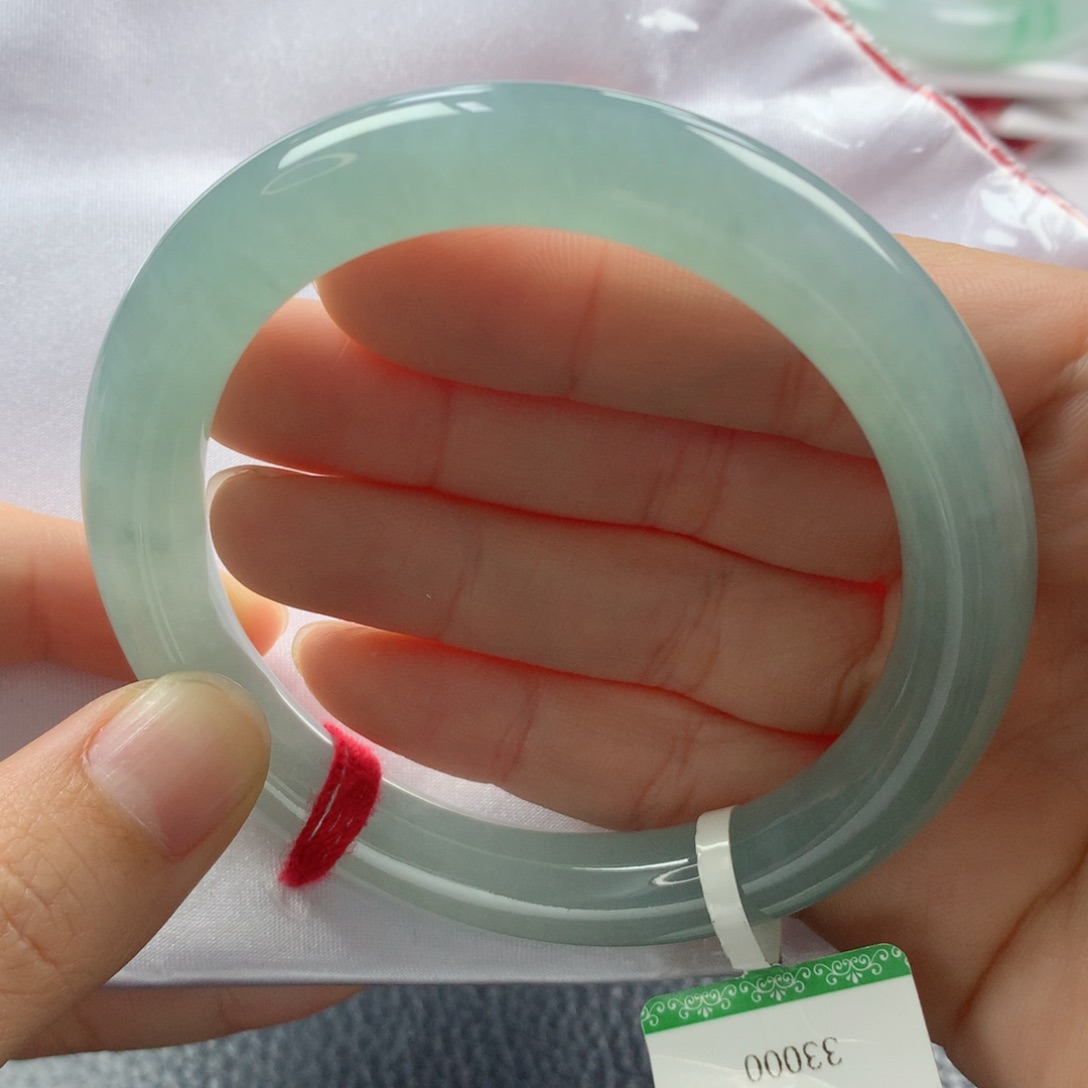 未镶嵌手镯翡翠缅甸天然翡翠A货57.2圆