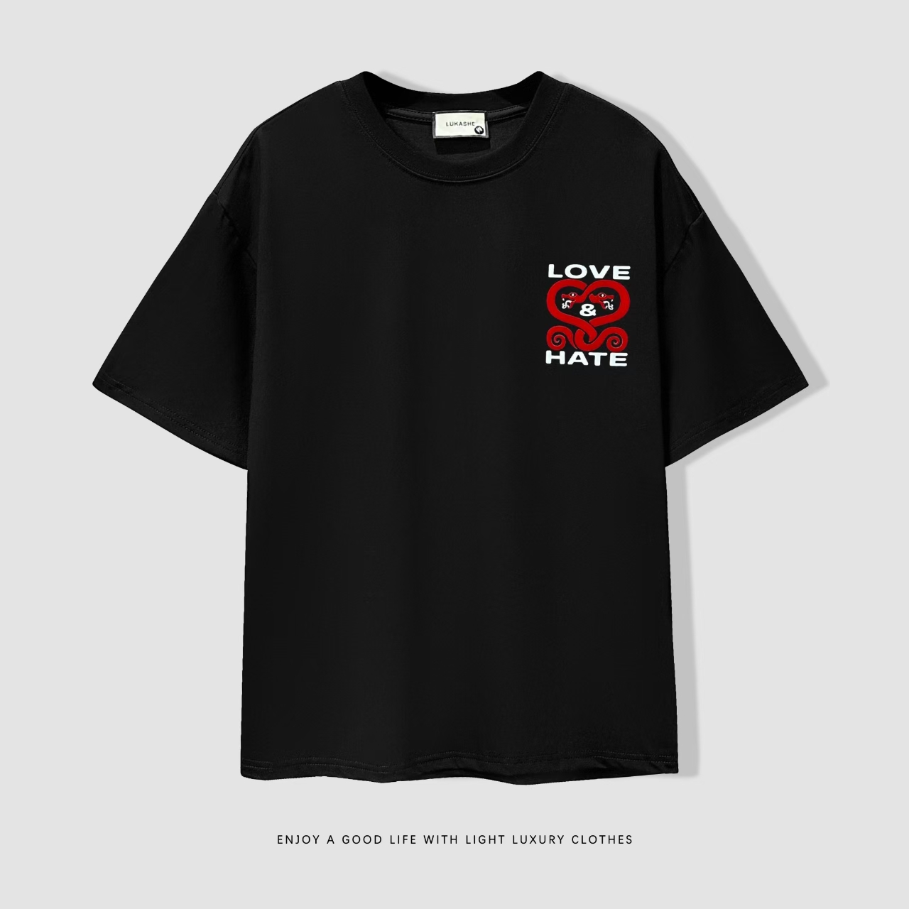 小娴-A1019-春季上新潮奢时尚重磅植绒印花字母短袖