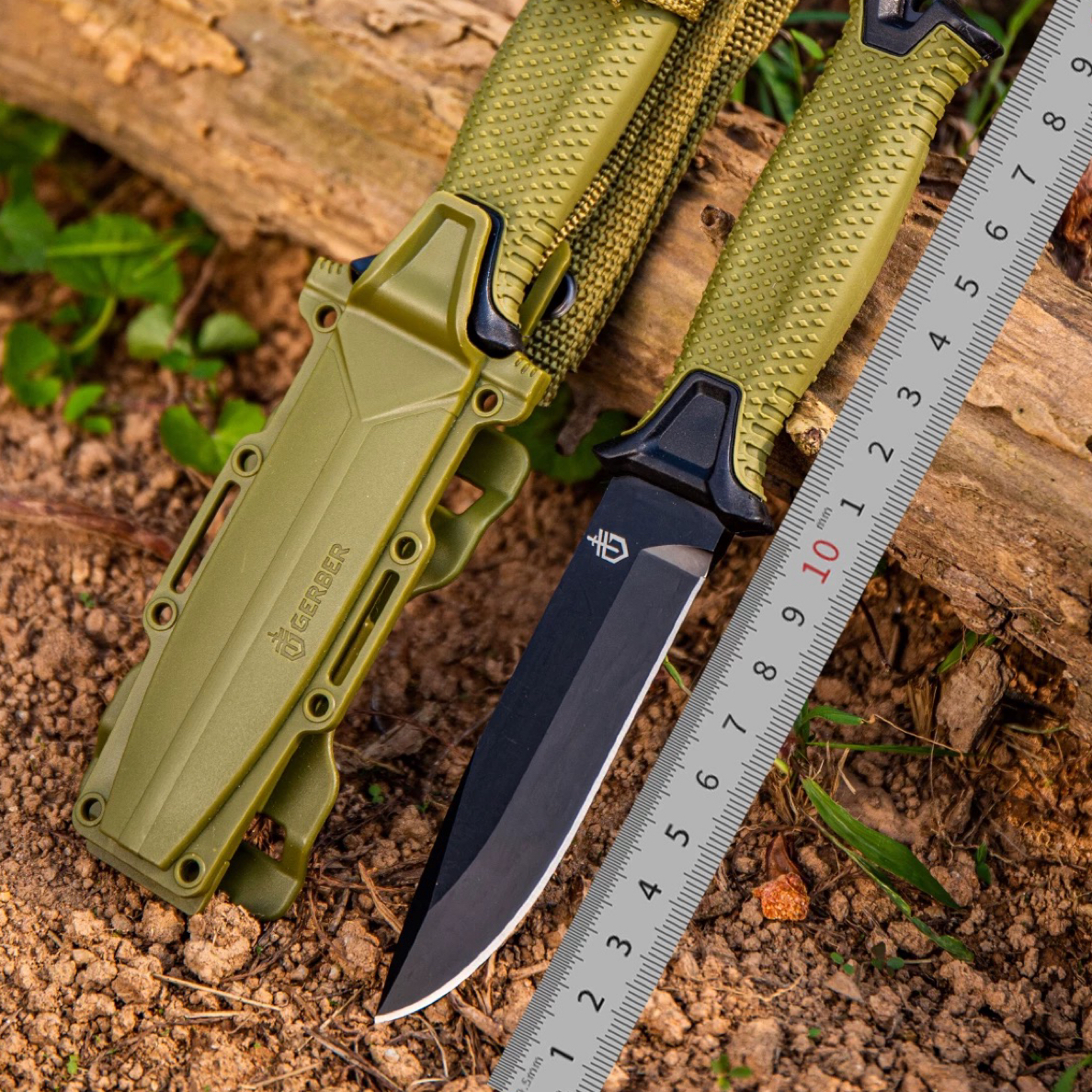 户外野营多功能锋利高硬度便携求生直刀适合硬汉