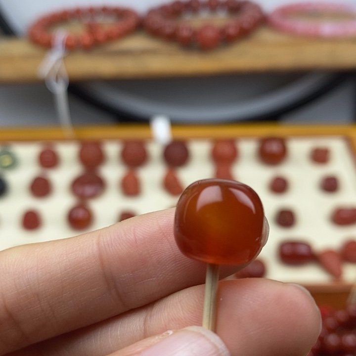 一***白玛瑙/玉髓未镶嵌珠宝奇石12mm