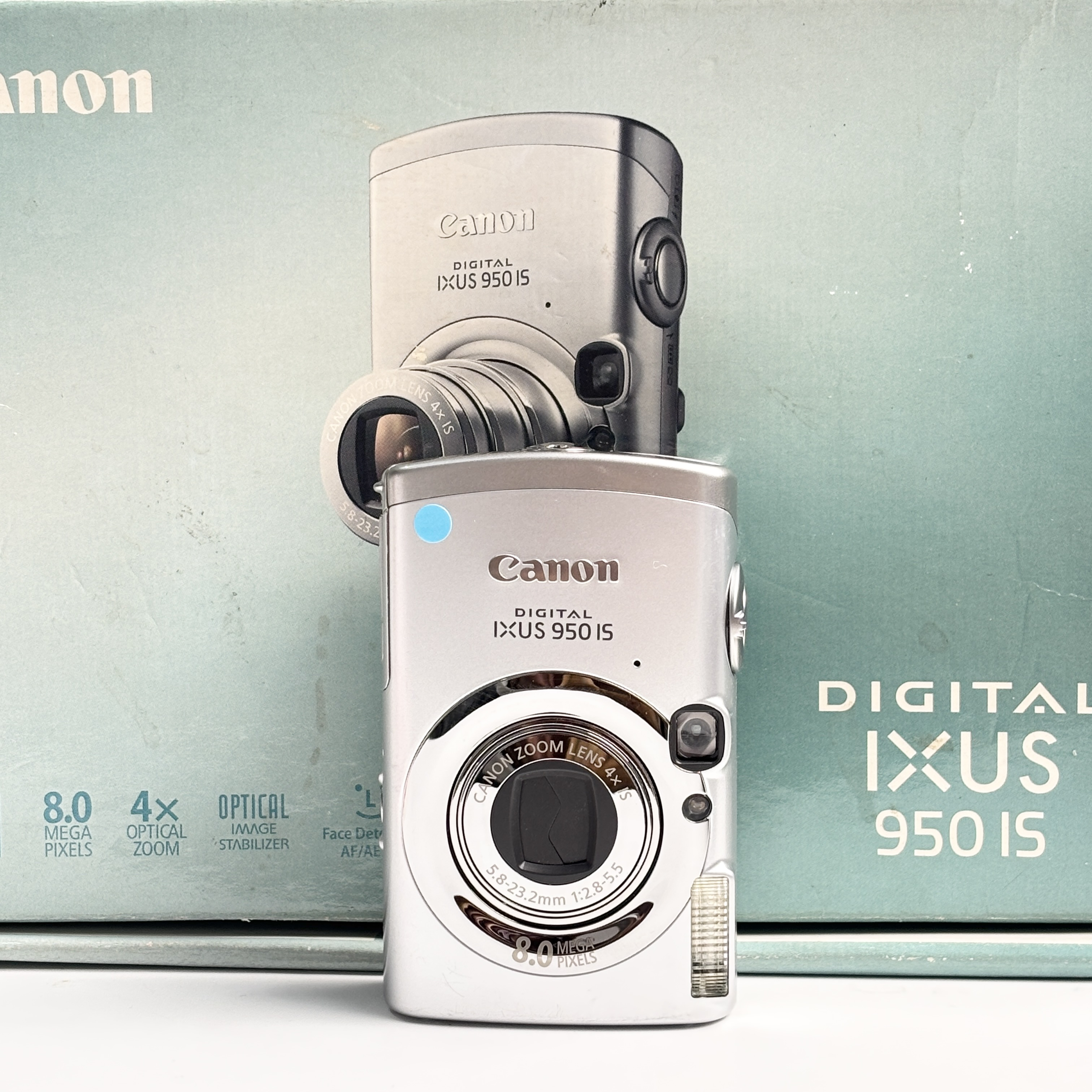 95新 Canon/佳能 ixus950银色原盒800万像素4倍变焦复古ccd
