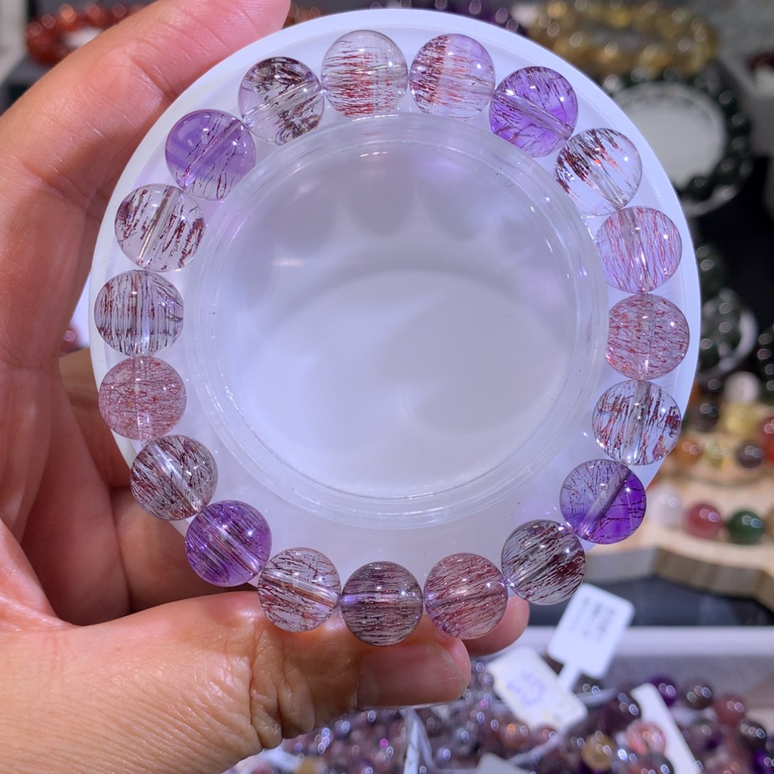 水晶手链未镶嵌10.5毫米超七