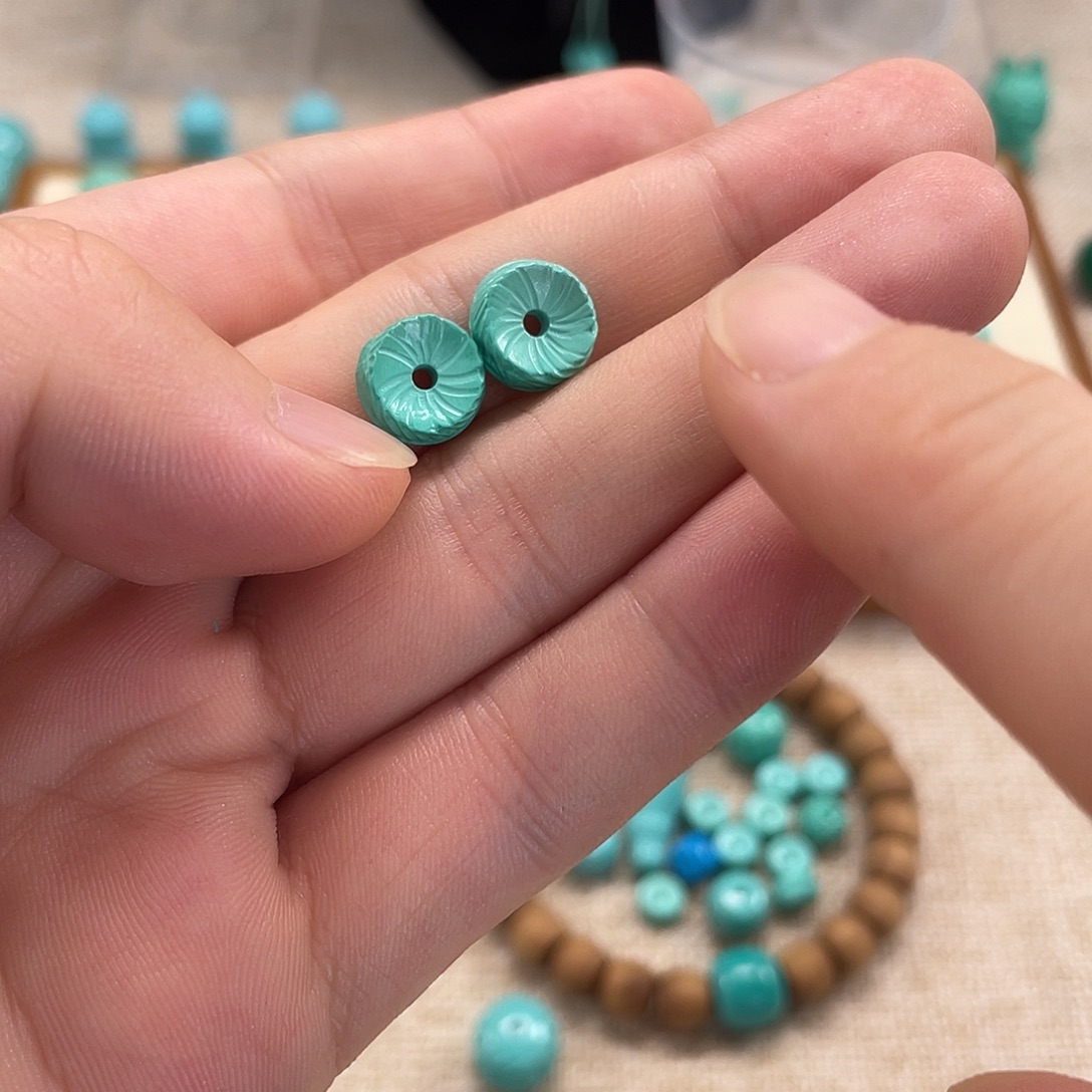 原生态湖北松配饰，直径10