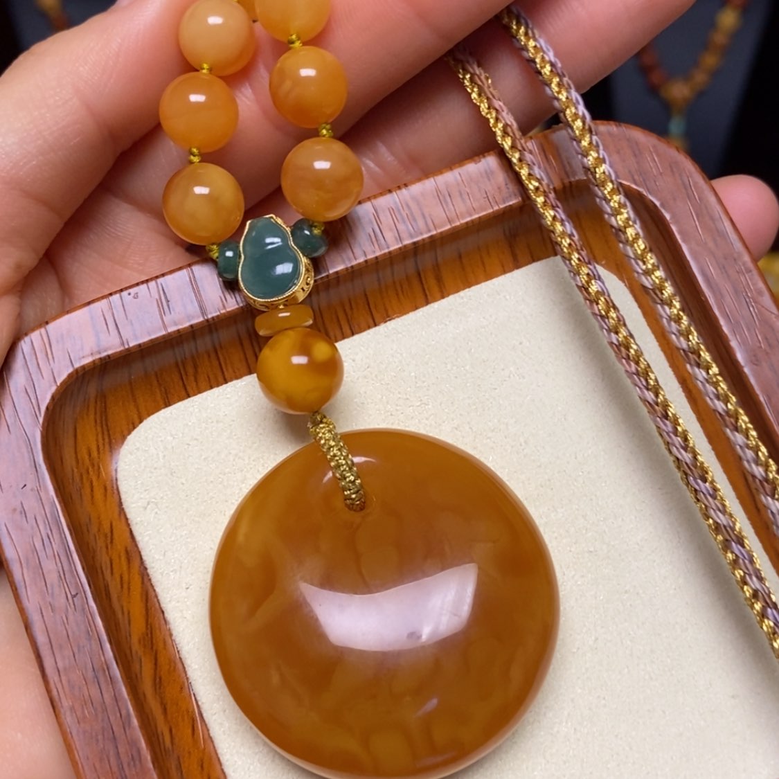 【闪购商品】蜜蜡颈饰未镶嵌项链