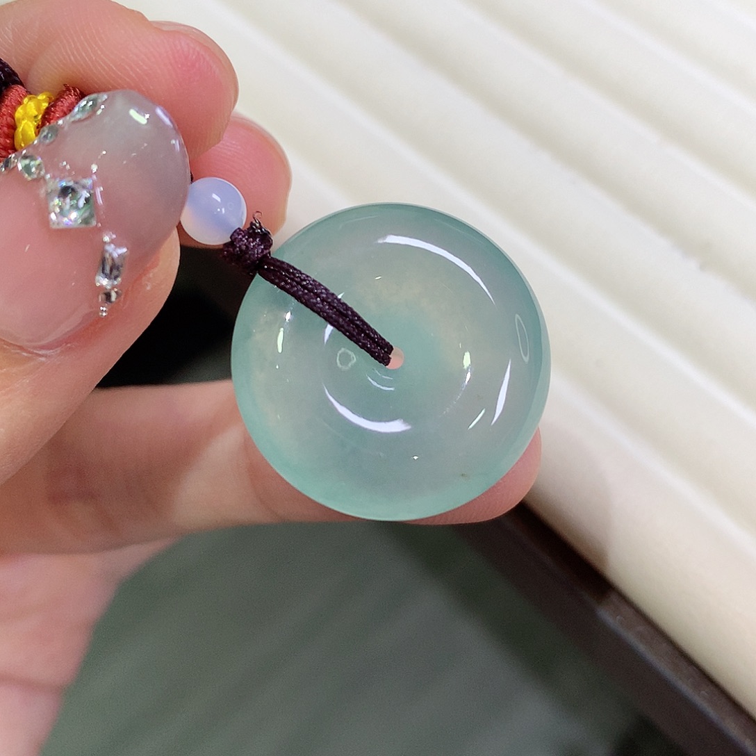 翡翠未镶嵌颈饰22.2-6.4