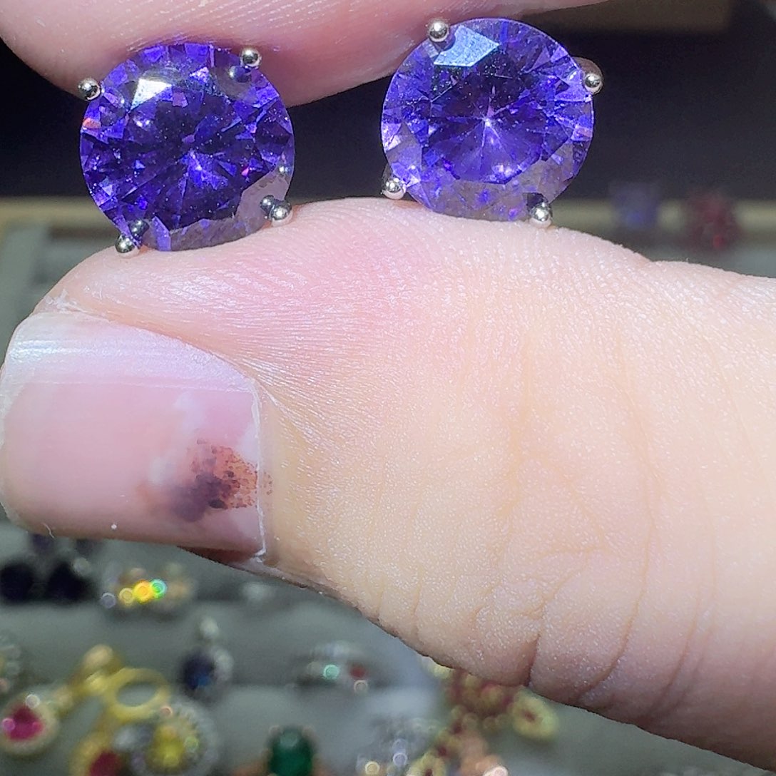 托帕石戒指银S925镶嵌