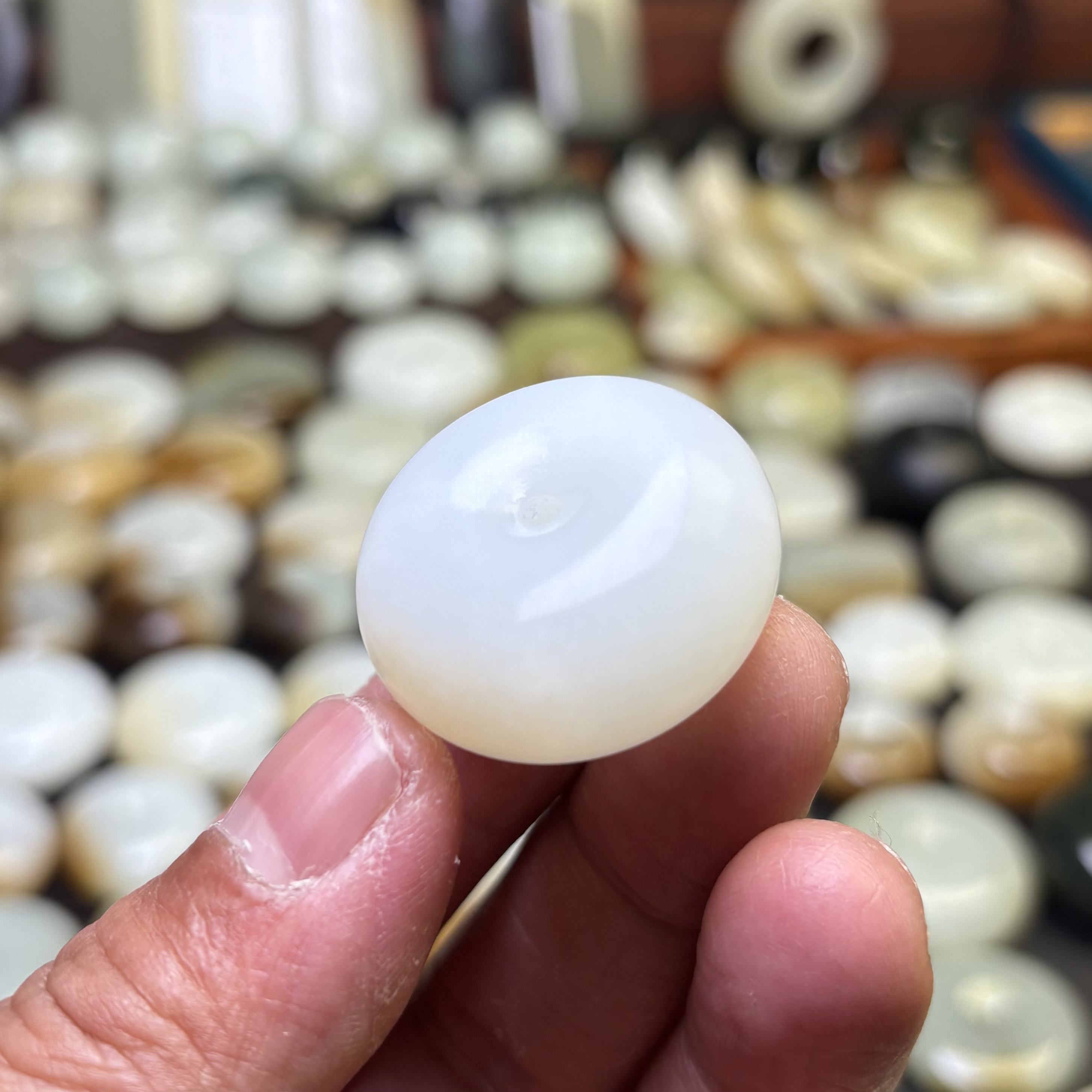 30✖️15老熟糖白玉新疆和田玉红糖白玉平安扣吊坠挂件