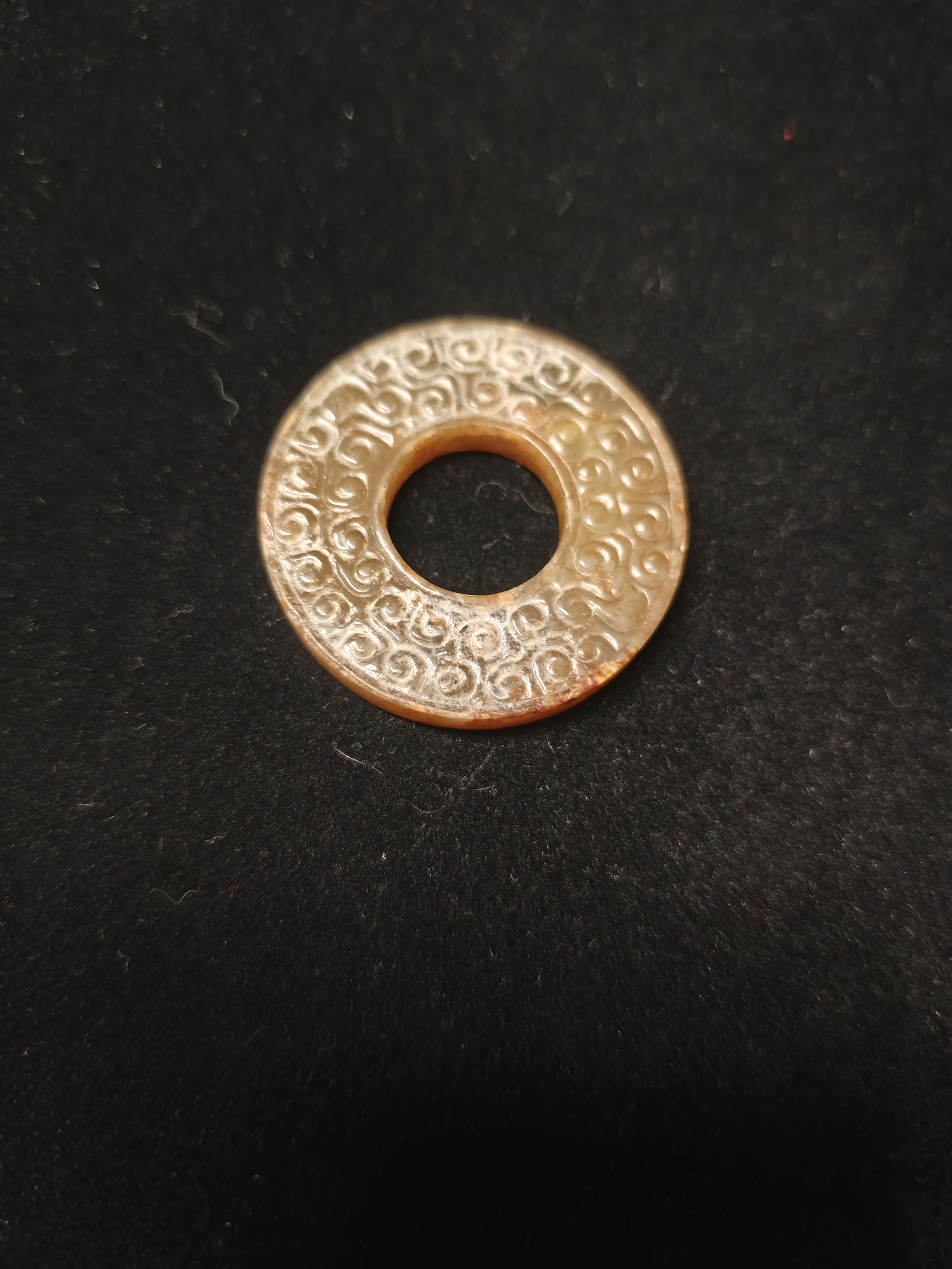 阿春风格卷云纹玉环