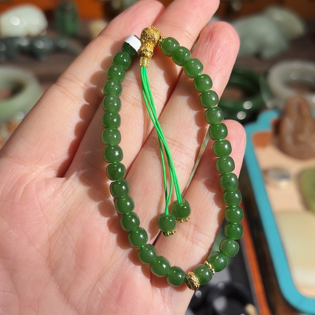 和田玉手串未镶嵌