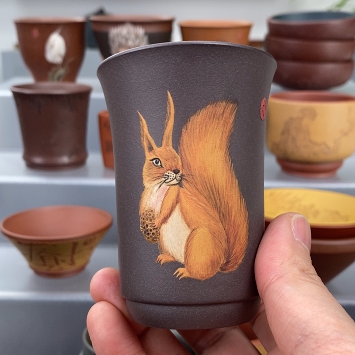 紫砂茶杯宜兴紫砂主人杯