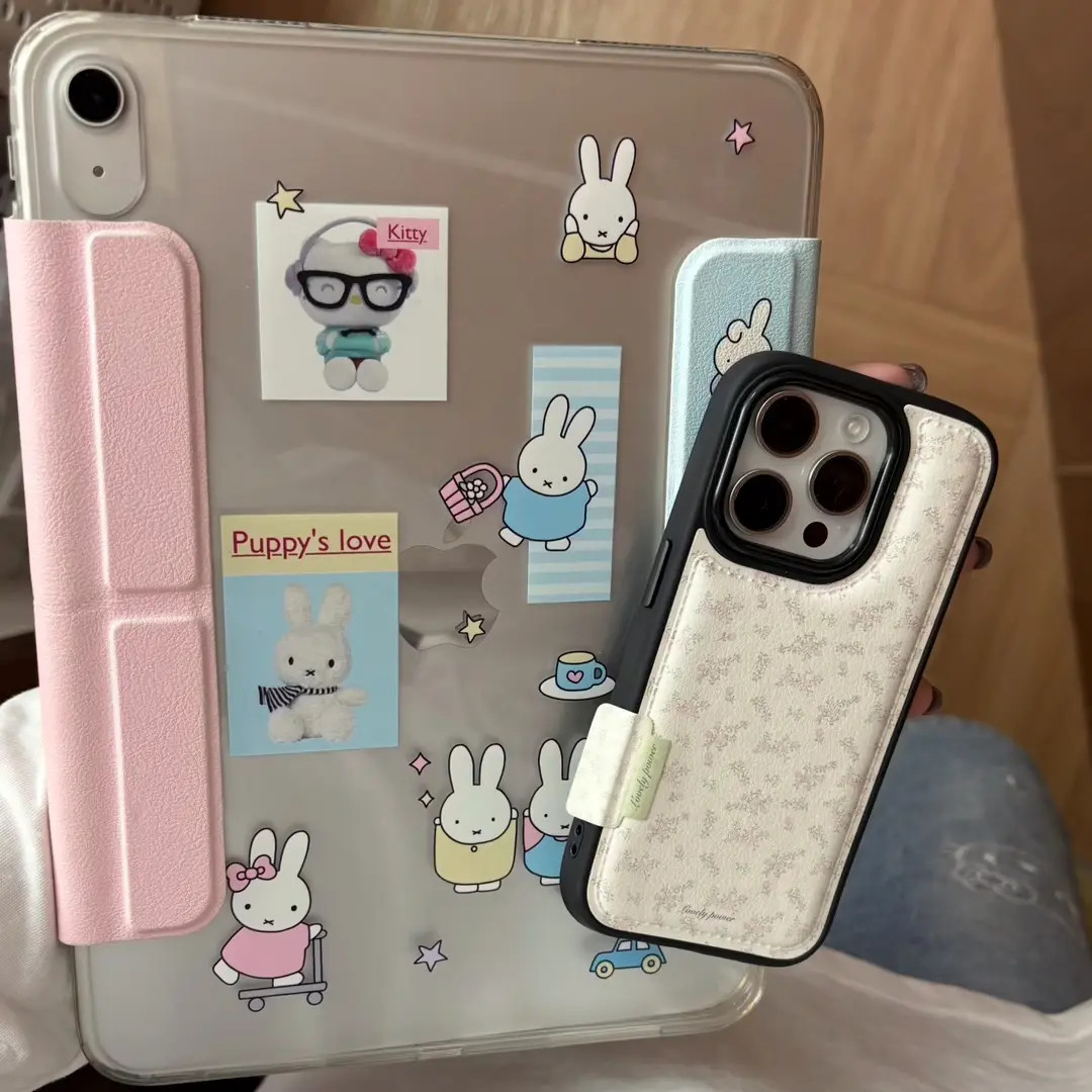 ins秋冬小清新碎花适用苹果17ProMax手机壳16pro黑边15便签14/13