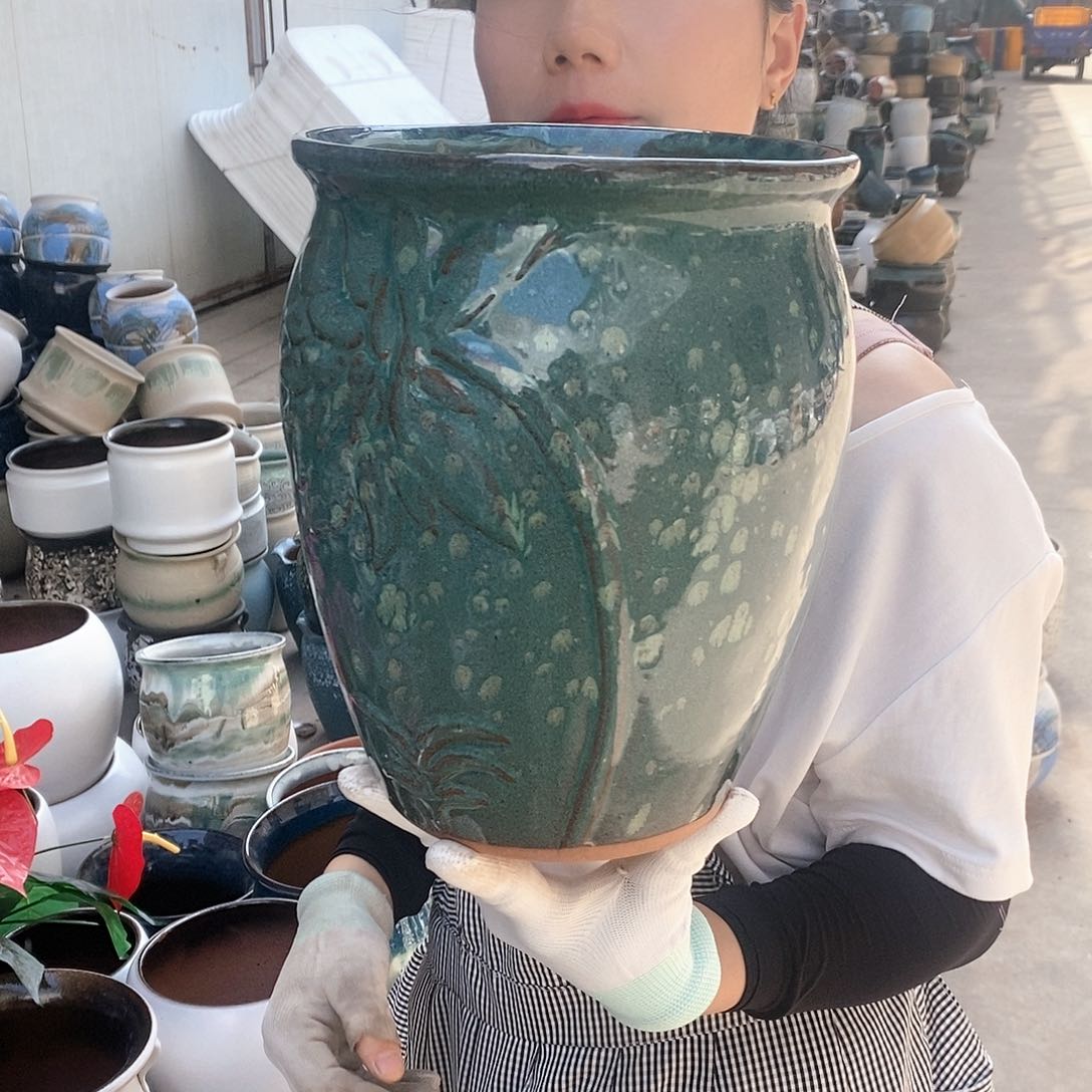 紫砂花盆正品口20高25