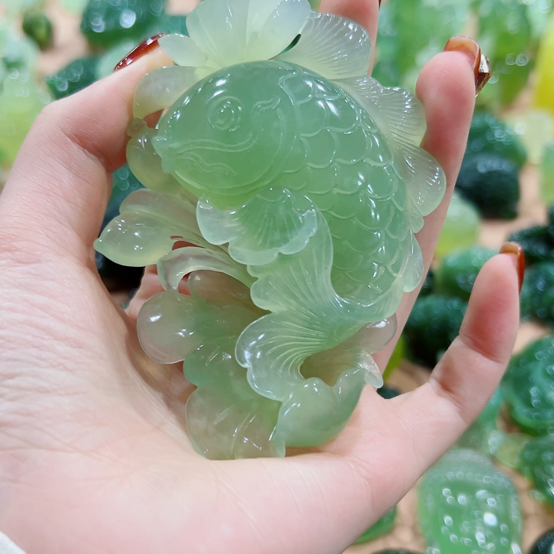 三***主蛇纹石玉未镶嵌手把