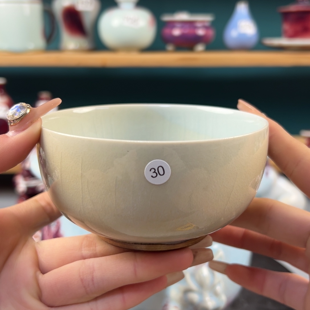 瓷片微瑕主人杯纯手工