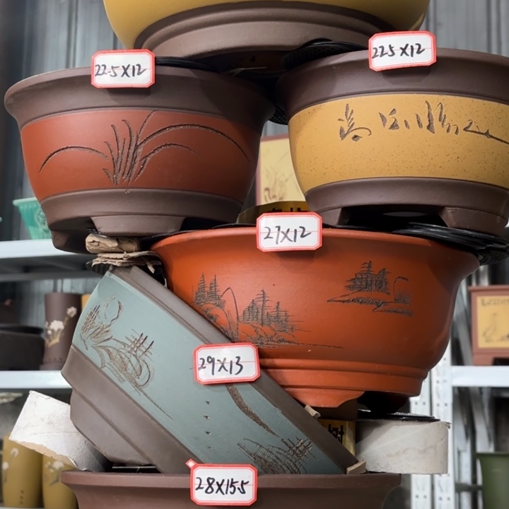 紫砂花盆            118-6