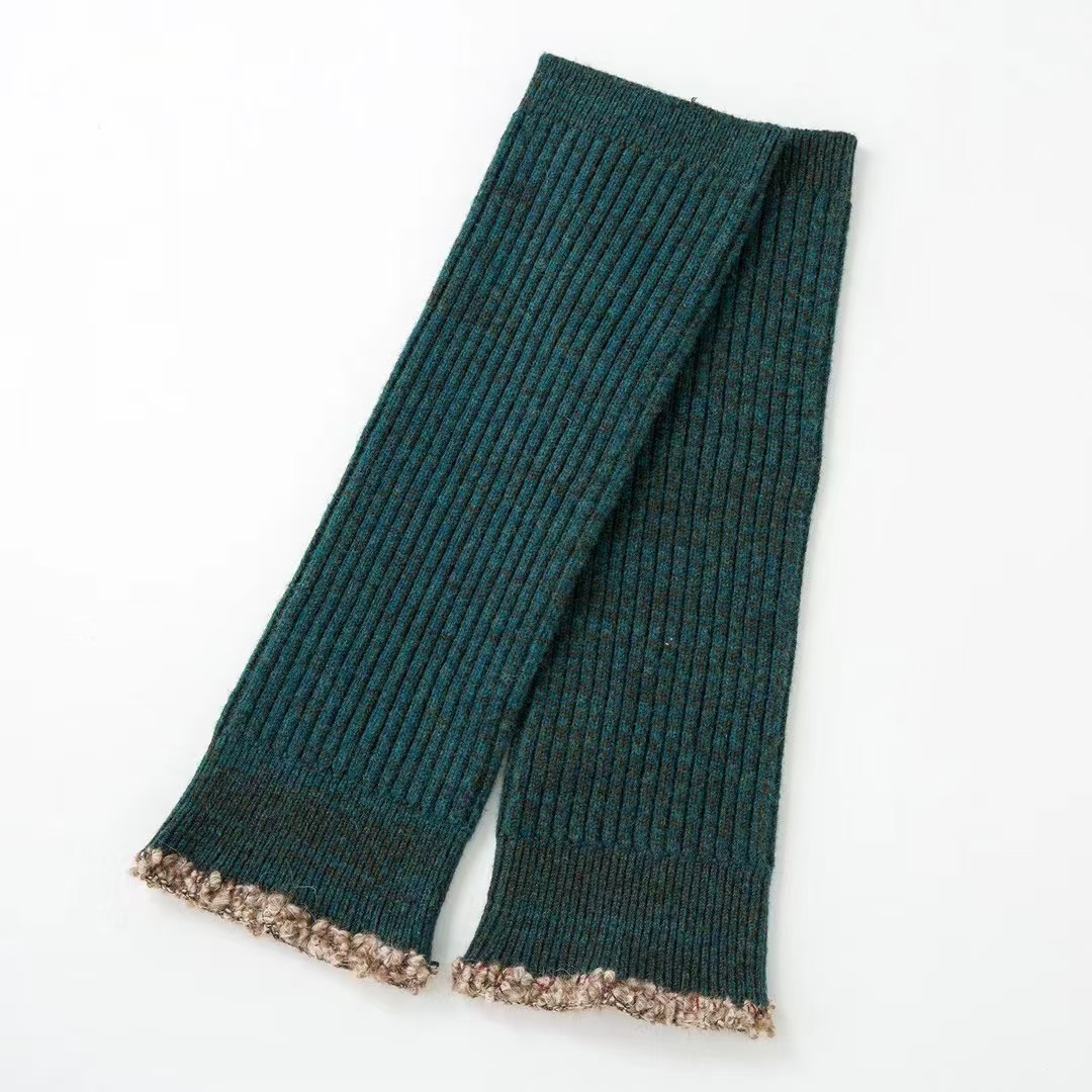 西子分享  001 垒土 羊毛混纱花边【袜套】