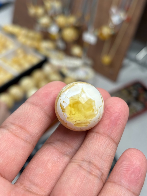 天然琥珀蜜蜡圆珠23.5mm