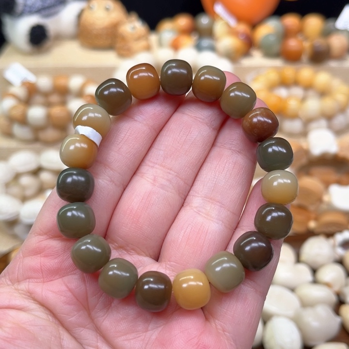 菩提根/象牙果手串敦煌桶珠1-22-55