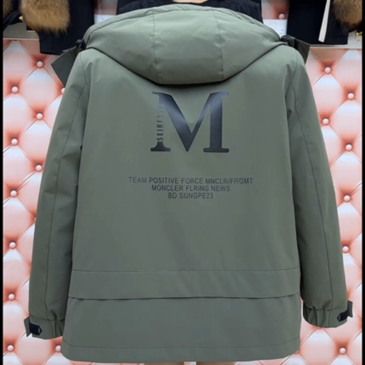 M款男士高端美洲貉内胆加厚时尚潮流男士派克服