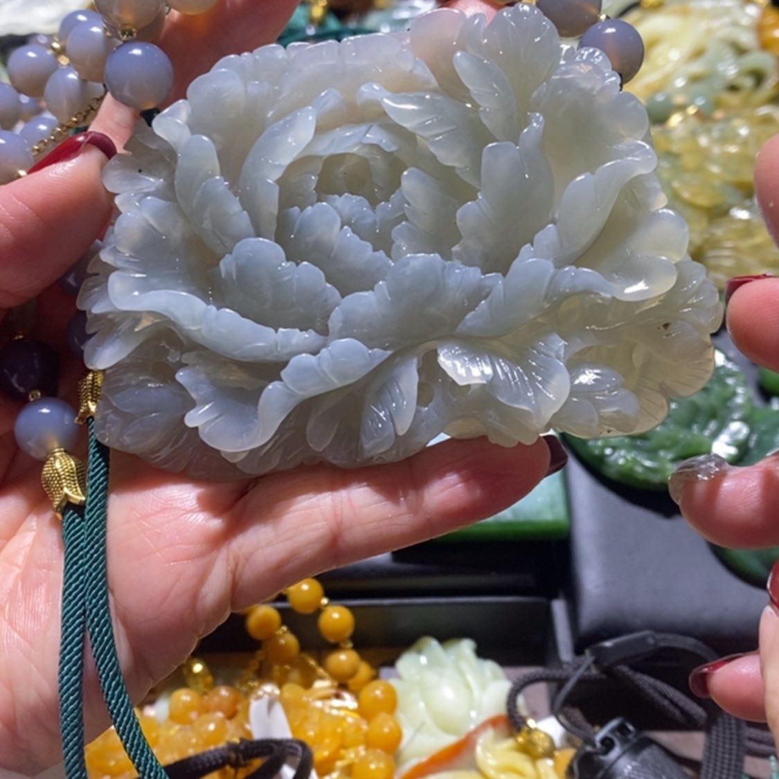 【闪购商品】岫玉毛衣链未镶嵌