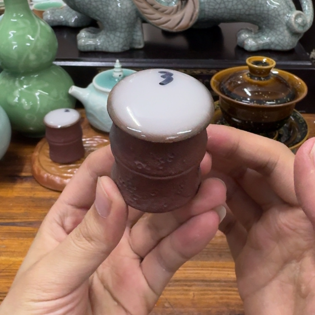 龙泉青瓷茶具微瑕7538