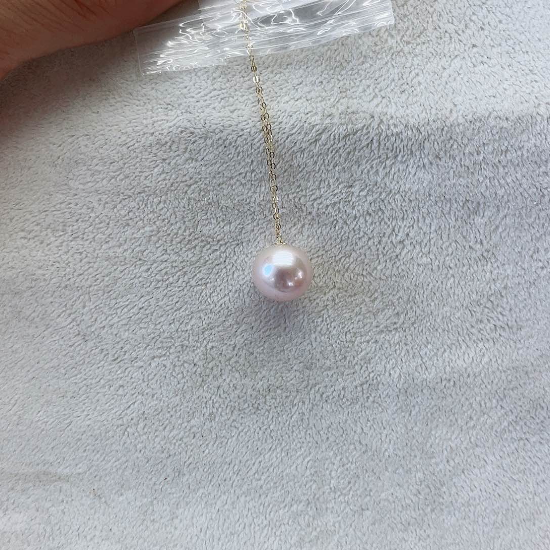 淡水珍珠颈饰18K金镶嵌