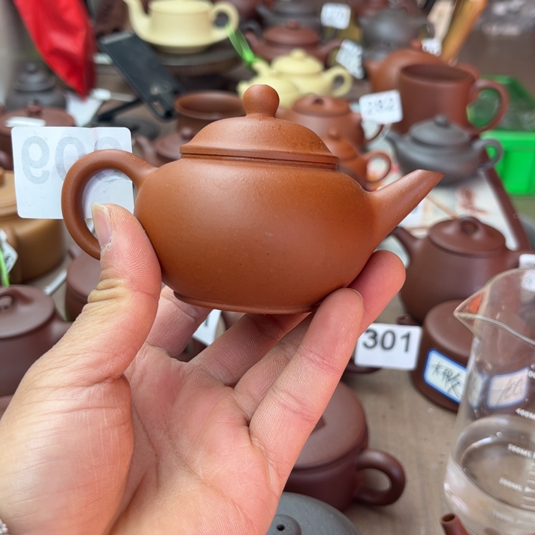 紫砂茶壶小红泥水平120左右不挑