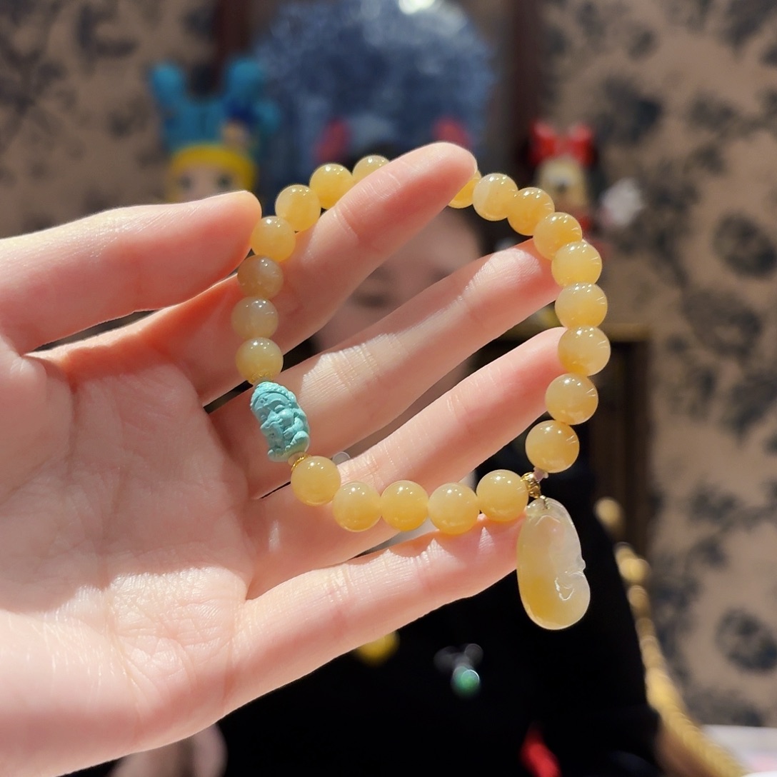 和田玉未镶嵌手链