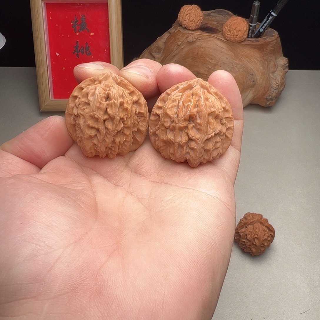 吊坠文玩核桃白狮子