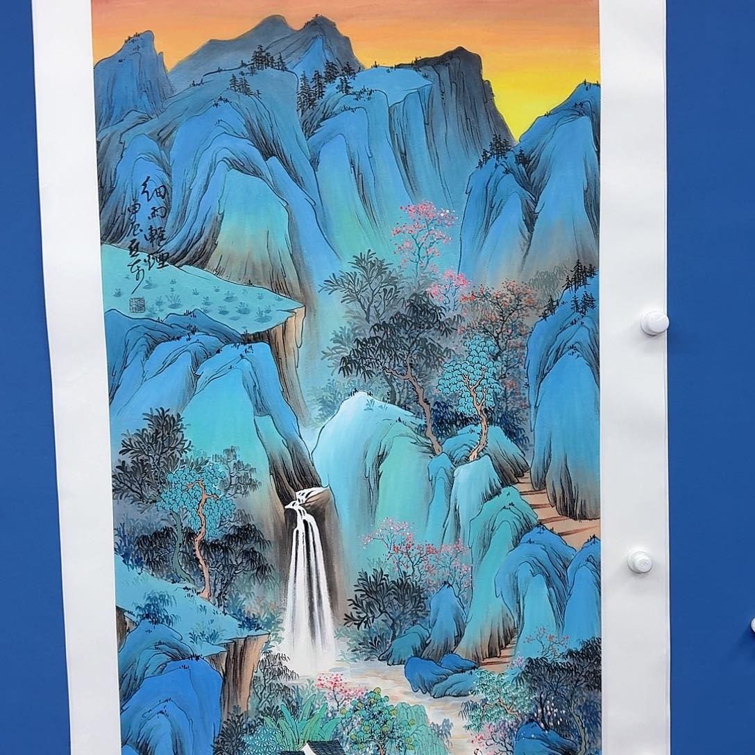 国画多次参加国内外书画