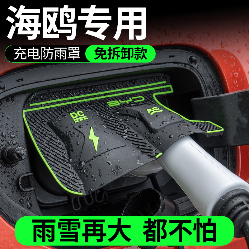 比亚迪海鸥海豚海豹秦汉宋元plus秦Ldmi汉L翻盖式方便充电防雨罩
