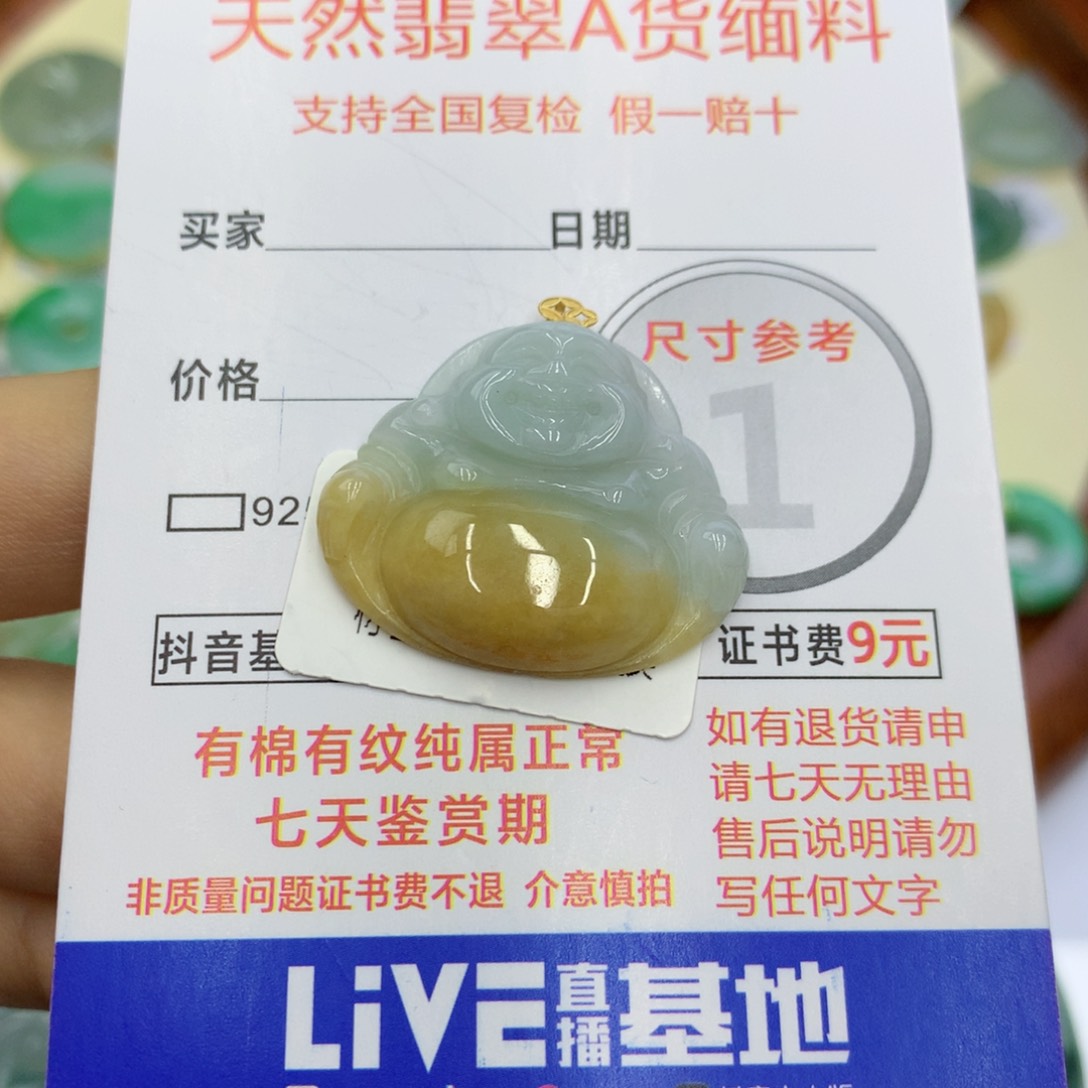 翡翠颈饰18K金镶嵌D*翡翠