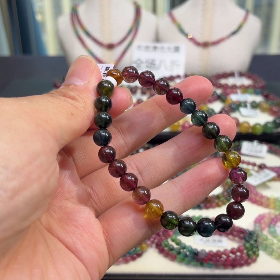 未镶嵌碧玺手链15