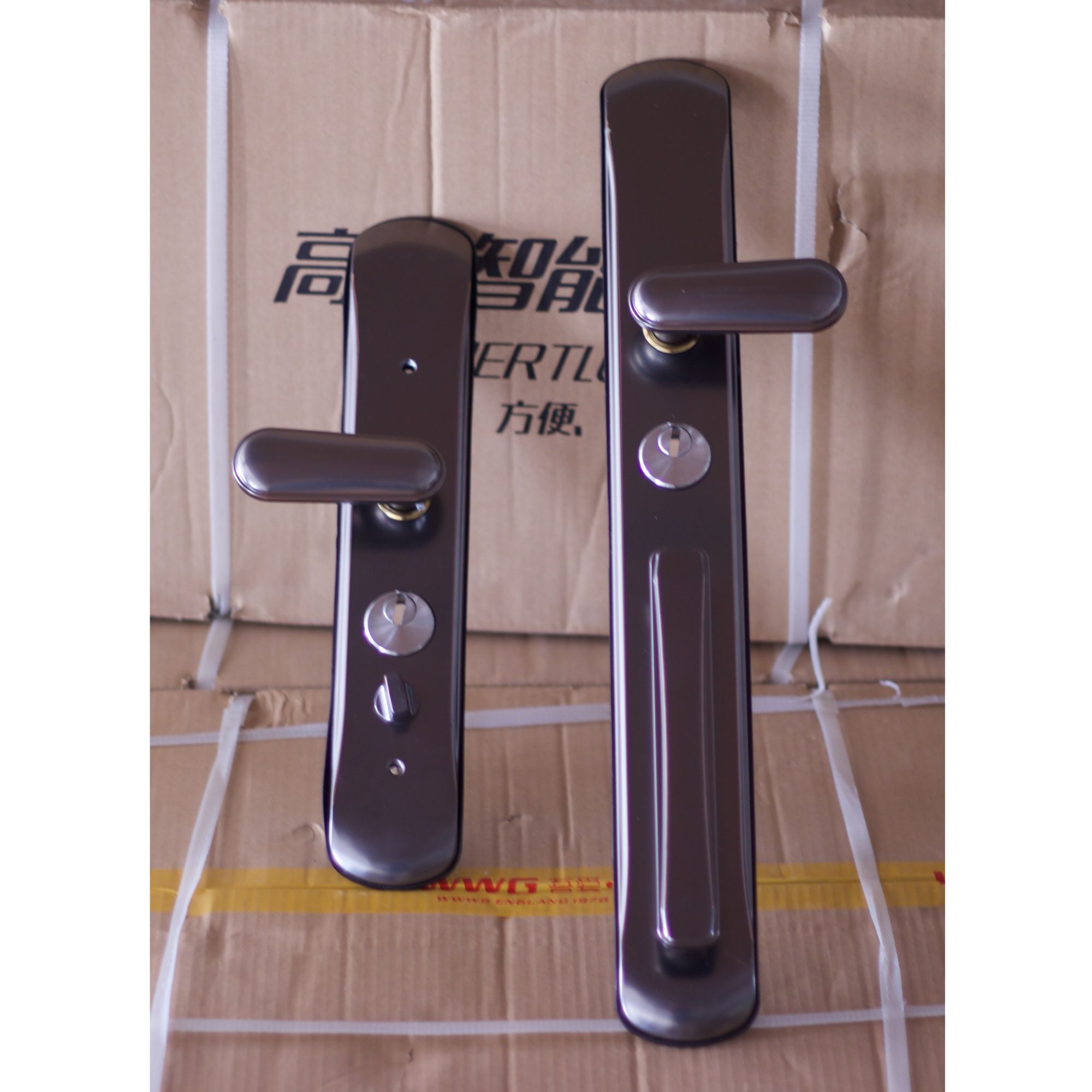 拍1发2 防盗门大门别墅门不锈钢拉手 9016加长灰色款