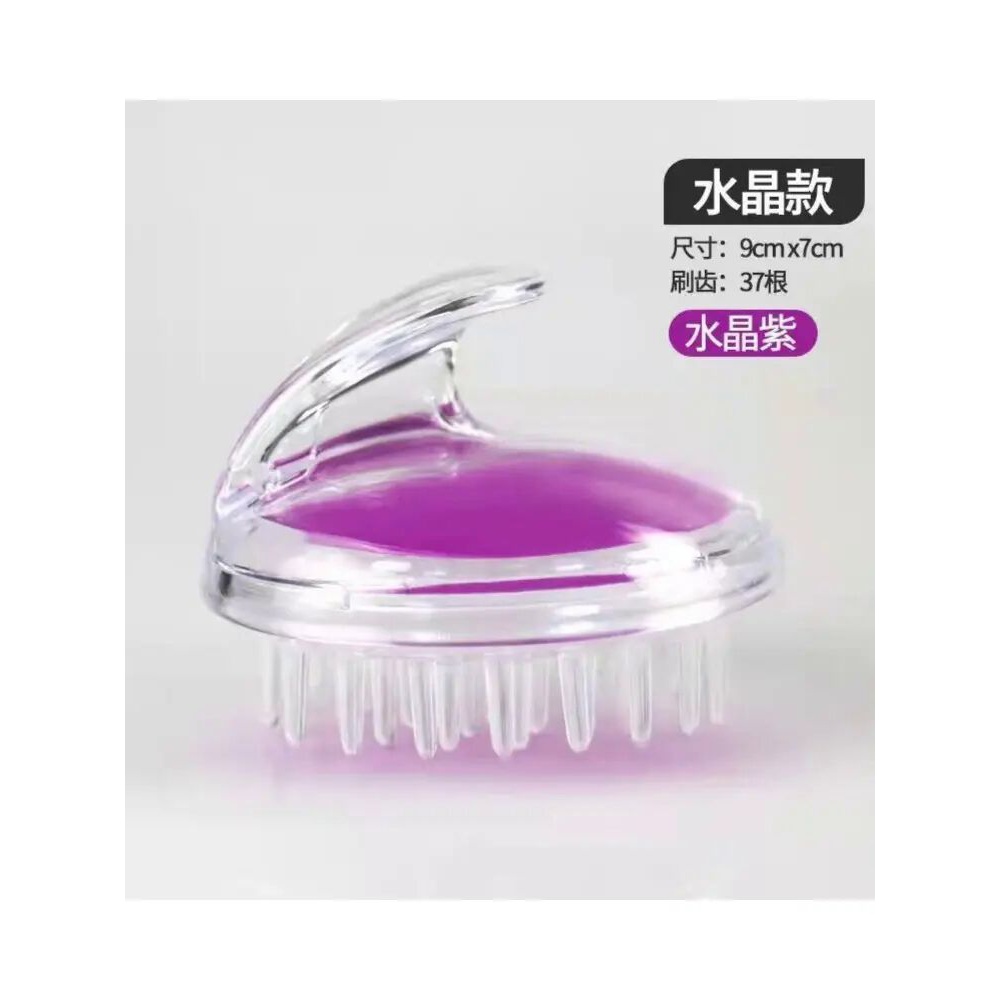 yw沐浴梳成人婴儿洗发器止痒刷透明硅胶洗头梳洗头按摩刷洗头@2