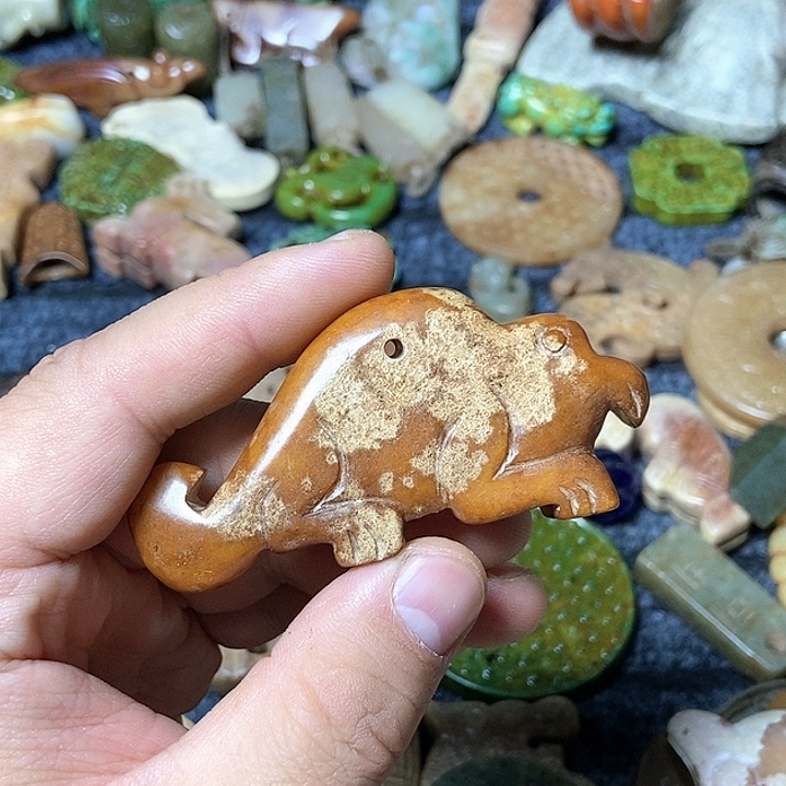 和田玉未镶嵌颈饰132