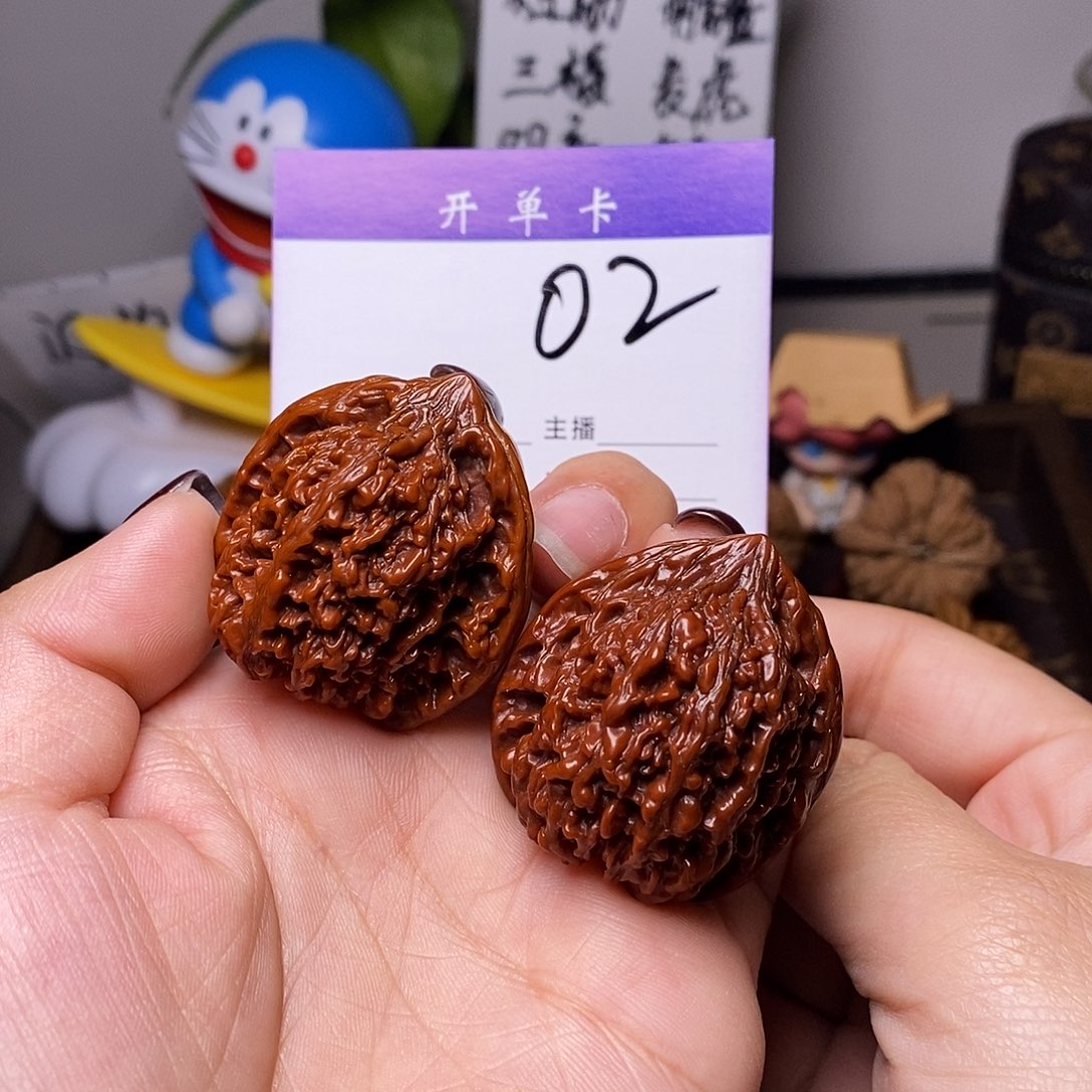 桃核吊坠文玩核桃满天星37做旧n