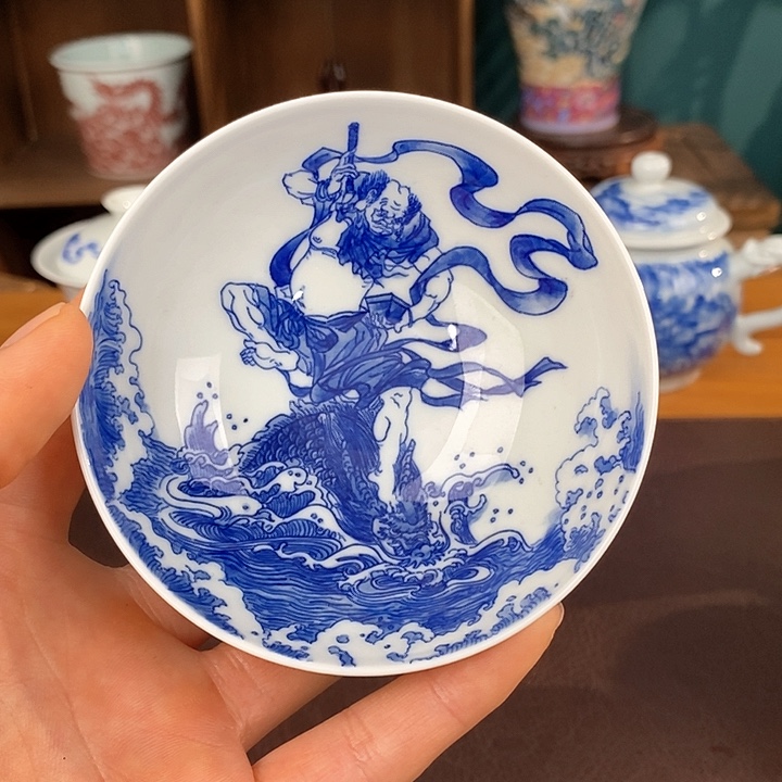 杯子景德镇陶瓷手工手绘