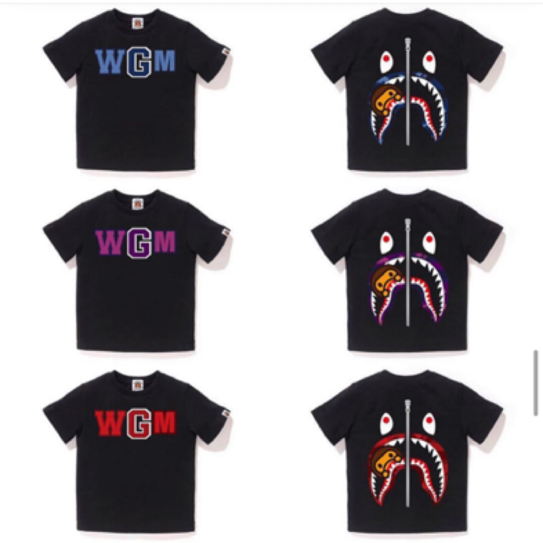 WGM鲨鱼童装纯棉短袖 6-23男女童