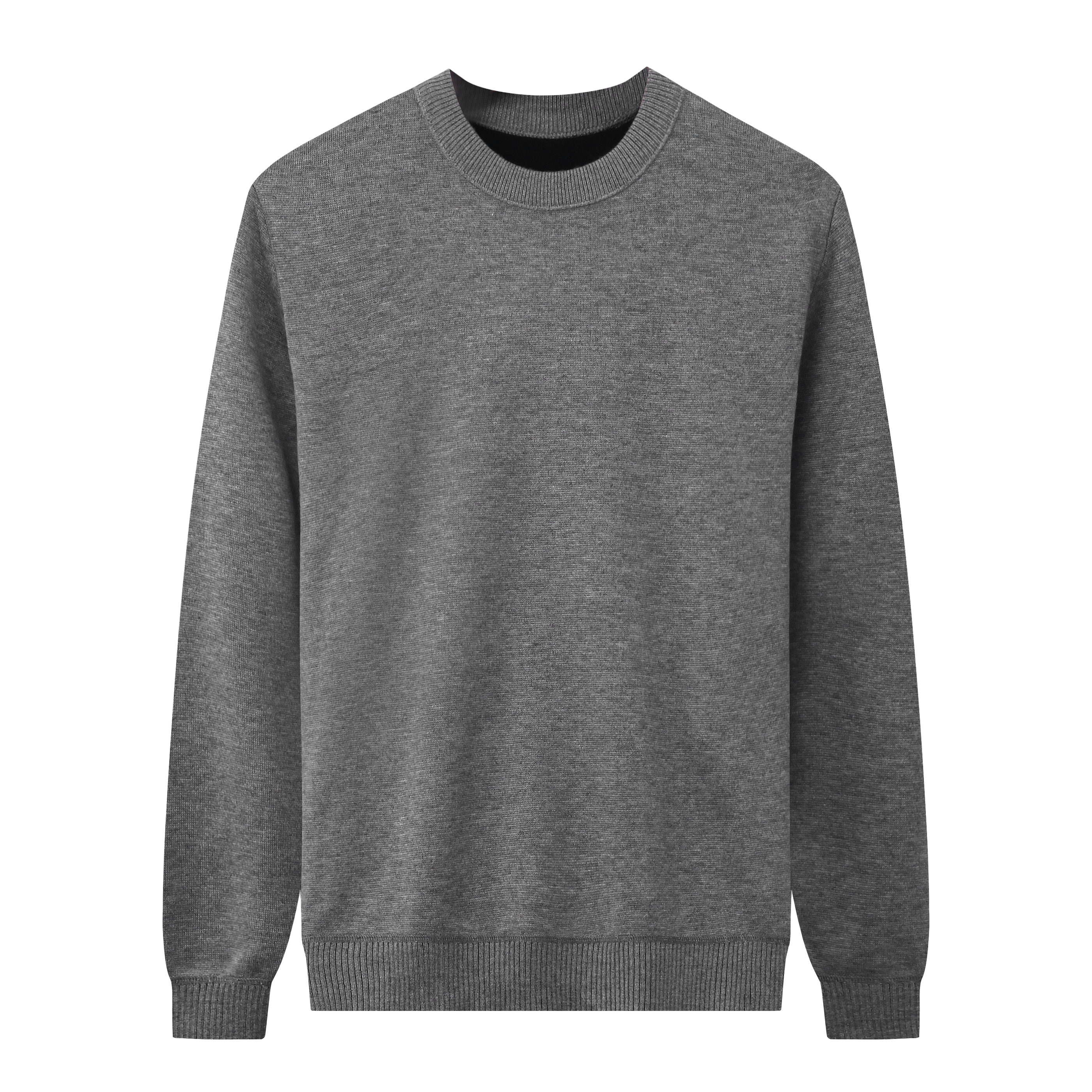 N09圆领宽松型男士纯色圆领男装半高领时尚情侣打底衫