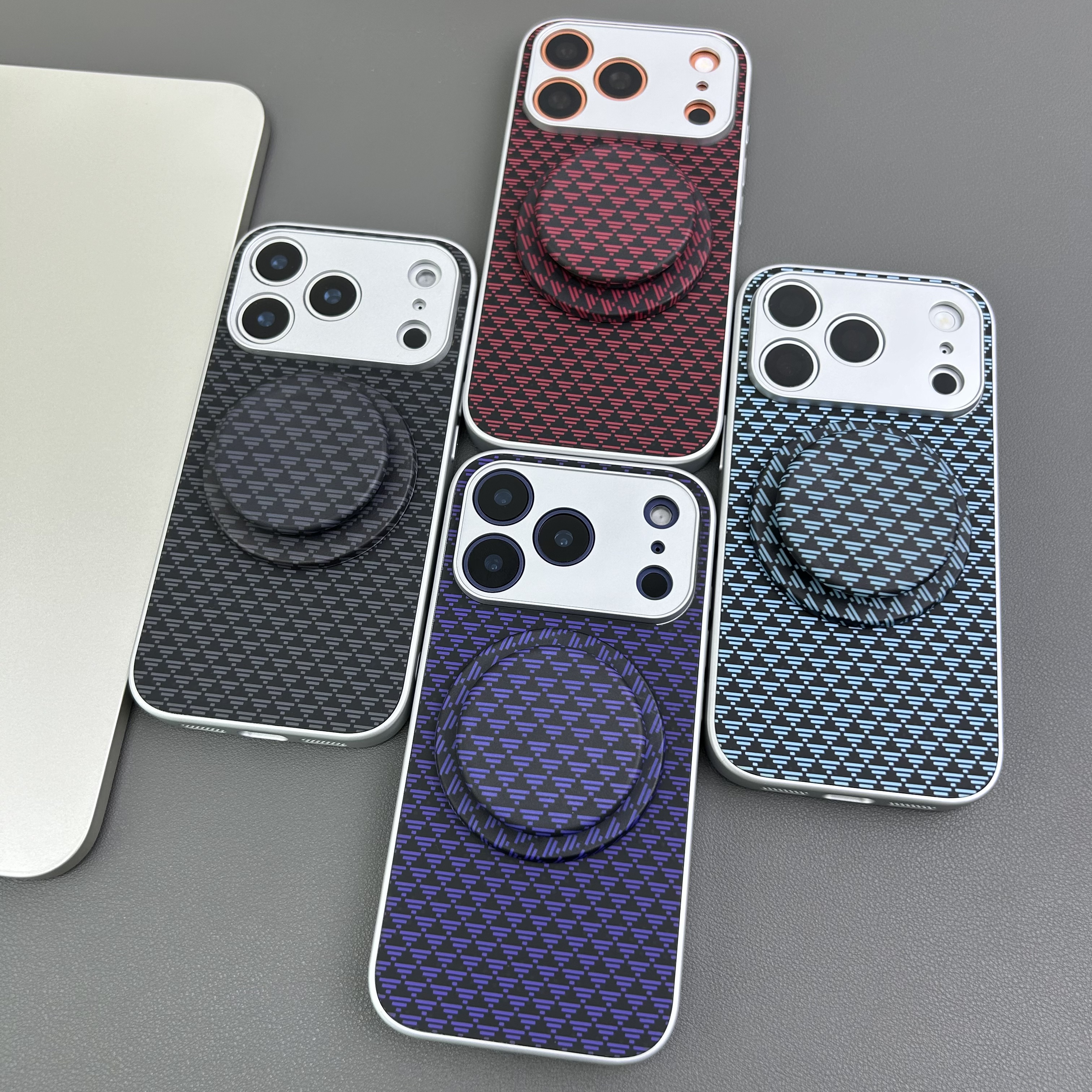 新款磁吸凯夫拉碳纤维质感源纹适用华为荣耀手机壳防摔高级感