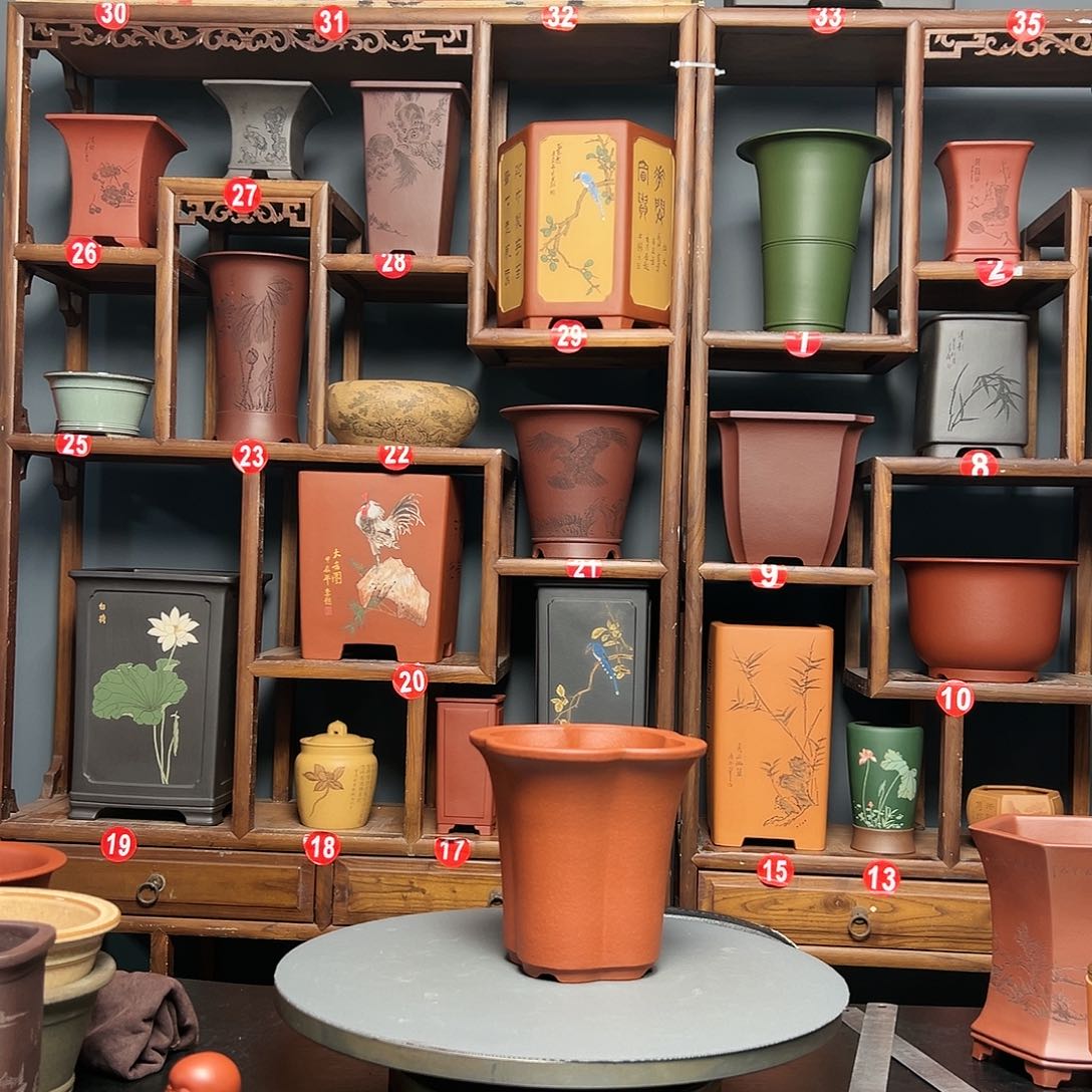 紫砂花盆文*喵紫砂花盆