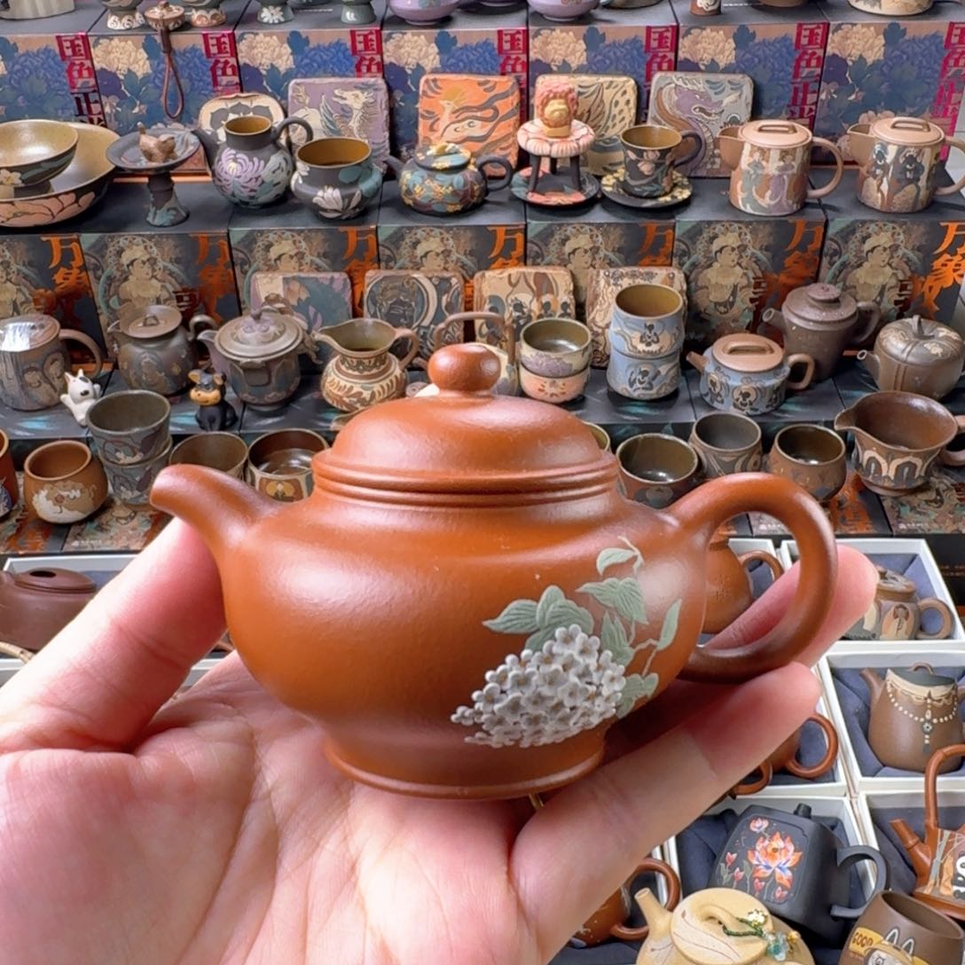 茶壶紫砂140ml原矿精工半手