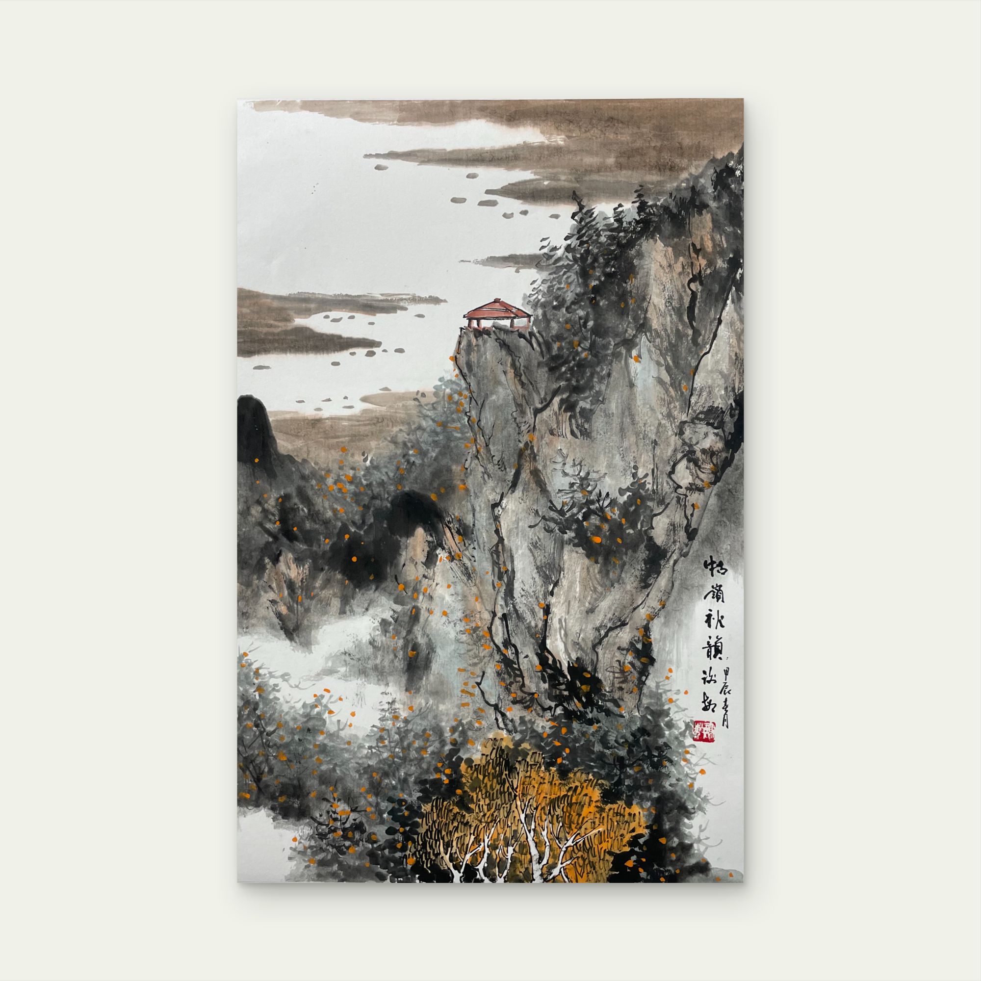 谢敏老师精选作品——《牯岭秋韵》尺寸70*45  11