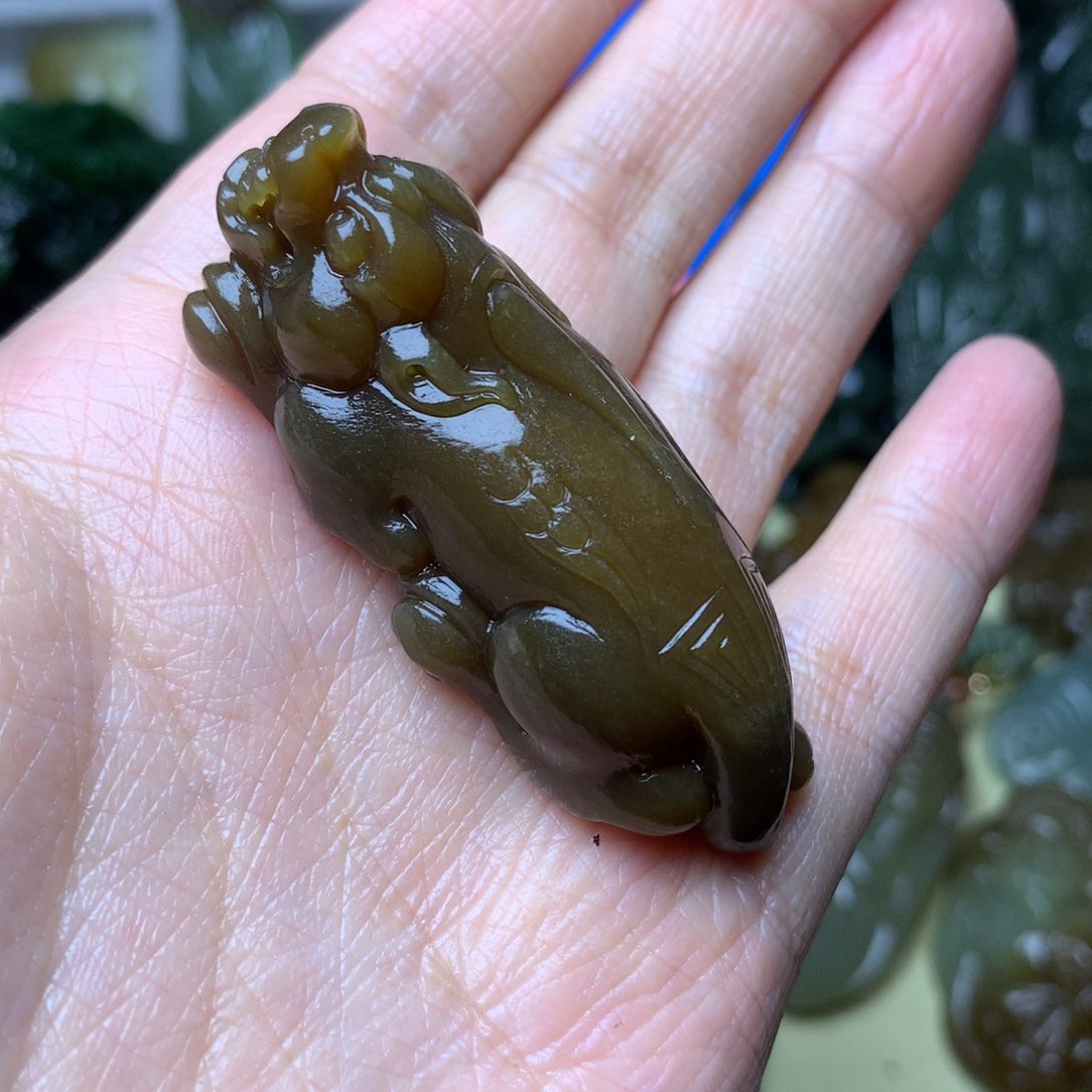 和田玉未镶嵌吊坠(不含链)用****3