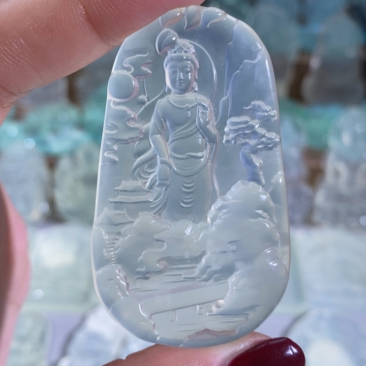 岫玉吊坠未镶嵌吊坠