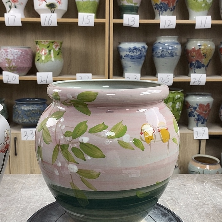 缸13zp景德镇陶瓷花盆