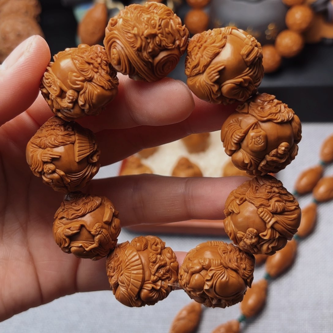 橄榄核手串/手链五鬼钟馗